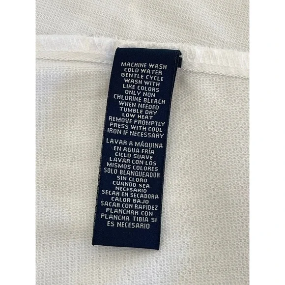 Jones New York Signature White Cotton Eyelet Lace Sleeveless Blouse Petite M - Picture 3 of 4